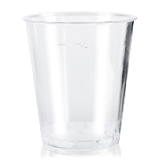 Pack of 500 x Disposable Clear Shot Glasses 5cl 50ml Stackable Liquor, Spirits, Food Sampling, Parties, Jelly Shots
