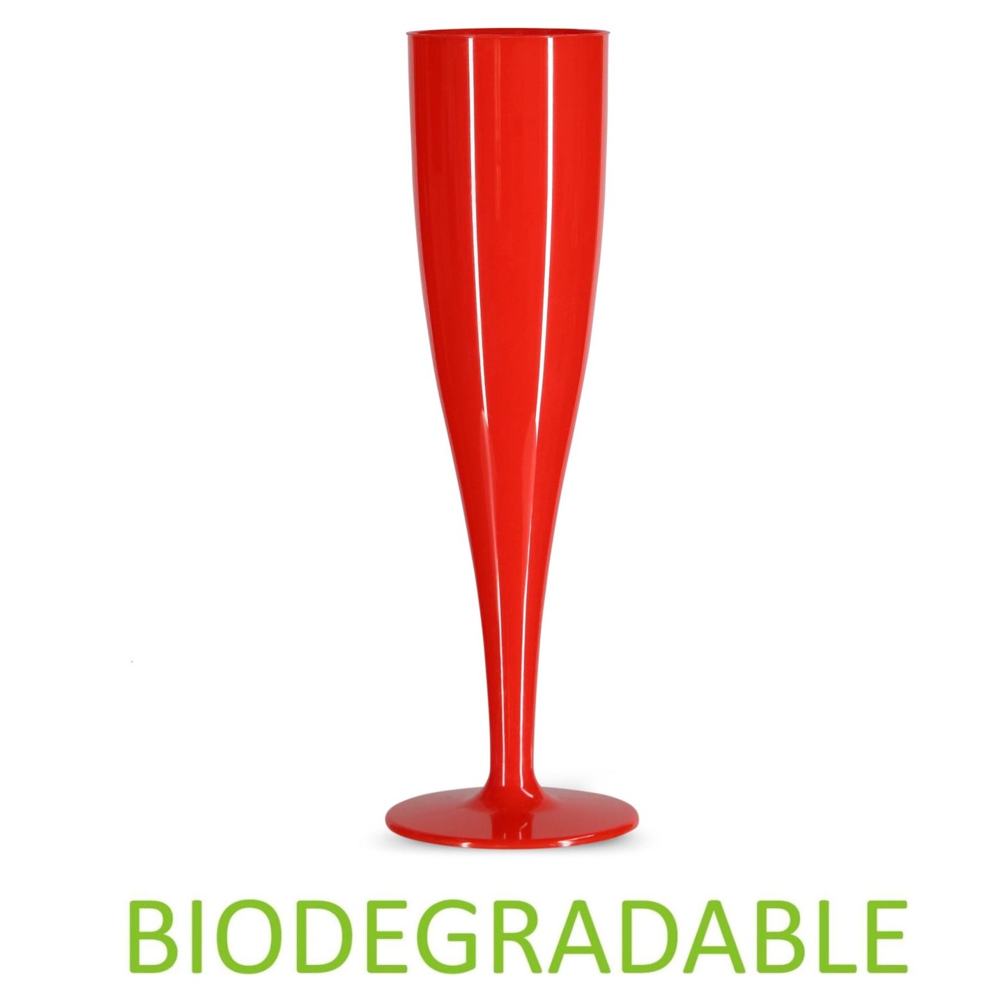 10 x Red Prosecco Flutes – Biodegradable Material in glossy Colour 1-Piece Champagne Glass (Pack of 10 Glasses) Halloween, Parties, BBQ-5056020187325-PCUP-CHAMP-BIO-R-Product Pro-BBQ, Biodegradable, Champagne Flutes, Champagne Glasses, Flutes, Garden, Picnic, Prosecco Flutes, Prosecco Glasses, Red, Red Champagne Glasses, Red Prosecco Flutes, Wedding