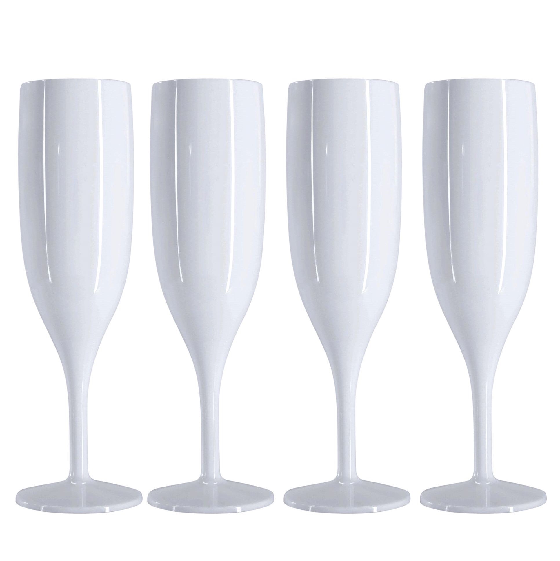 12 x White Prosecco Flutes – Made from Strong Reusable Plastic in glossy Bright White Colour 1-Piece Champagne Glass (Pack of 12 Glasses) for use Indoors and Outdoors, Wedding, Parties, Bridal Shower-5056020186236-EY-PP-077-Product Pro-Baby Shower, Bridal Shower, Hen Do, Reusable Flutes, White Champagne Flutes, White Champagne Glasses, White Flutes, White Prosecco Flutes, White Prosecco Glasses