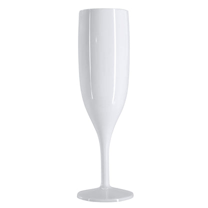 24 x White Prosecco Flutes – Made from Strong Reusable Plastic in glossy Bright White Colour 1-Piece Champagne Glass (Pack of 24 Glasses) for use Indoors and Outdoors, Wedding, Parties, Bridal Shower-5056020186229-EY-PP-078-Product Pro-Baby Shower, Bridal Shower, Hen Do, Reusable Flutes, White Champagne Flutes, White Champagne Glasses, White Flutes, White Prosecco Flutes, White Prosecco Glasses
