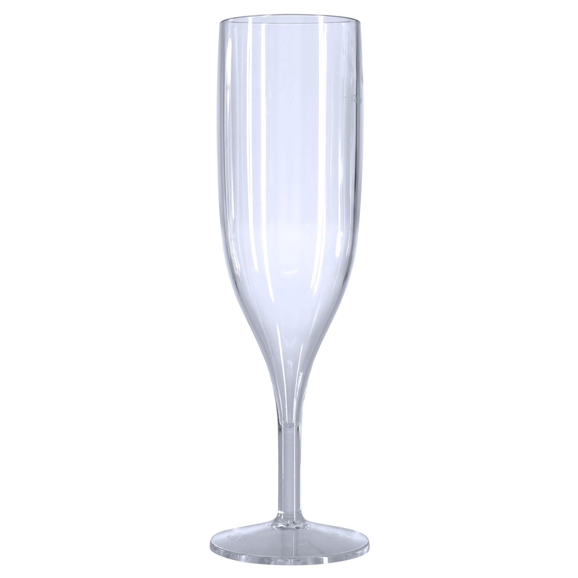 4 x Clear Prosecco Flutes – 175ml CE 125ml marked, made from Strong Reusable Plastic in glossy Transparent 1-Piece Champagne Glass Pack-5056020186922-EY-PP-125-Product Pro-Clear Champagne Flutes, Clear Flutes, Clear Prosecco Flutes, Reusable Flutes