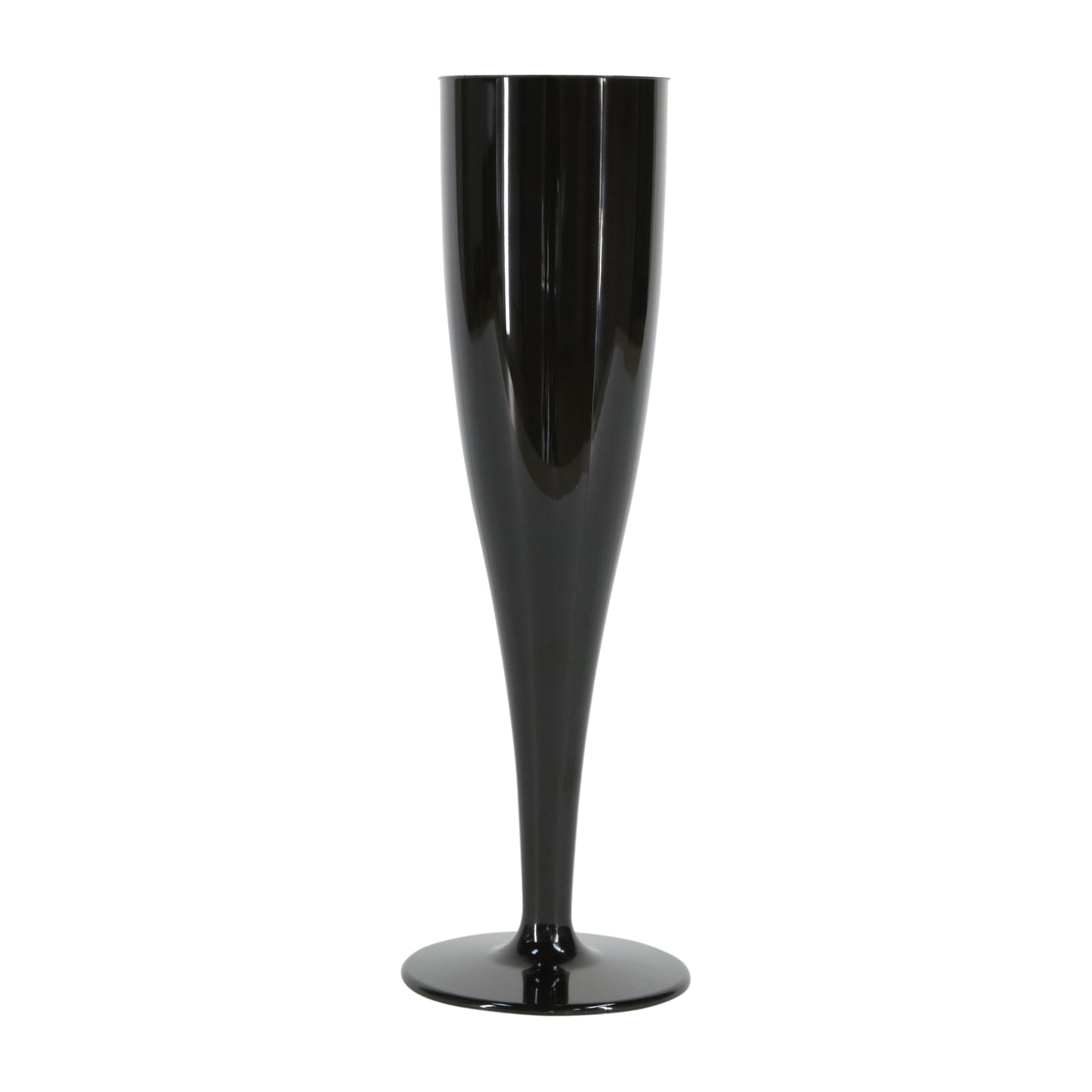 20 x Black Prosecco Flutes – Made from Biodegradable Material in glossy Bold Black Colour 1-Piece Champagne Glass (Pack of 20 Glasses) for use Indoors and Outdoors, Halloween, Parties, BBQ, Hen Do-5056020187967-EY-PP-214-Product Pro-Black Flutes, Champagne Flute, Champagne Glasses, Flutes, Prosecco Flute, Prosecco Glasses