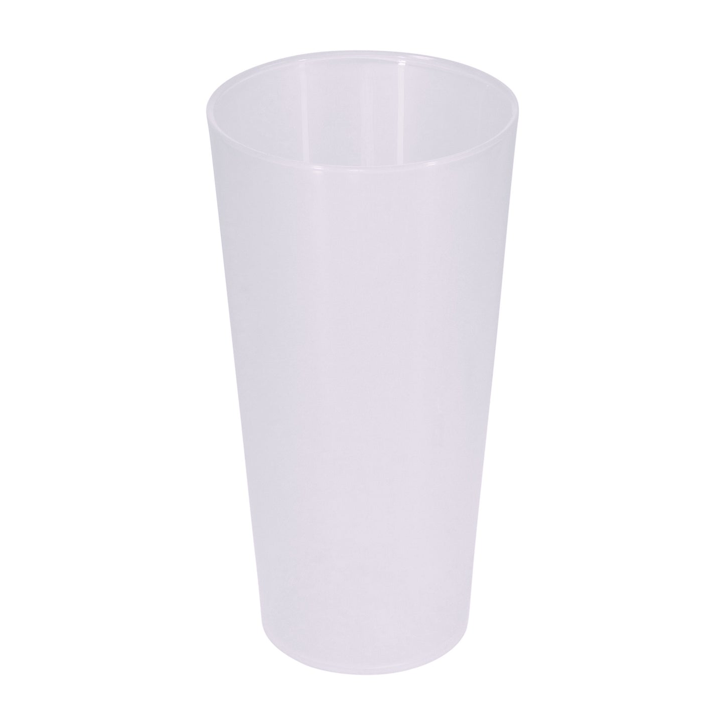 Pack of 50 Pint Cups Reusable Plastic - 1 Pint 568ml 20oz - Dishwasher safe Strong Straight edge Glasses for Beer, Soft Drinks, Water