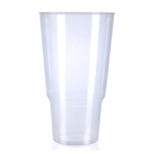10 x Plastic 2 Pint to Brim Glasses Tall Virtually Indestructible Strong Reusable Cups CE marked Dishwasher Safe made from Polypropylene