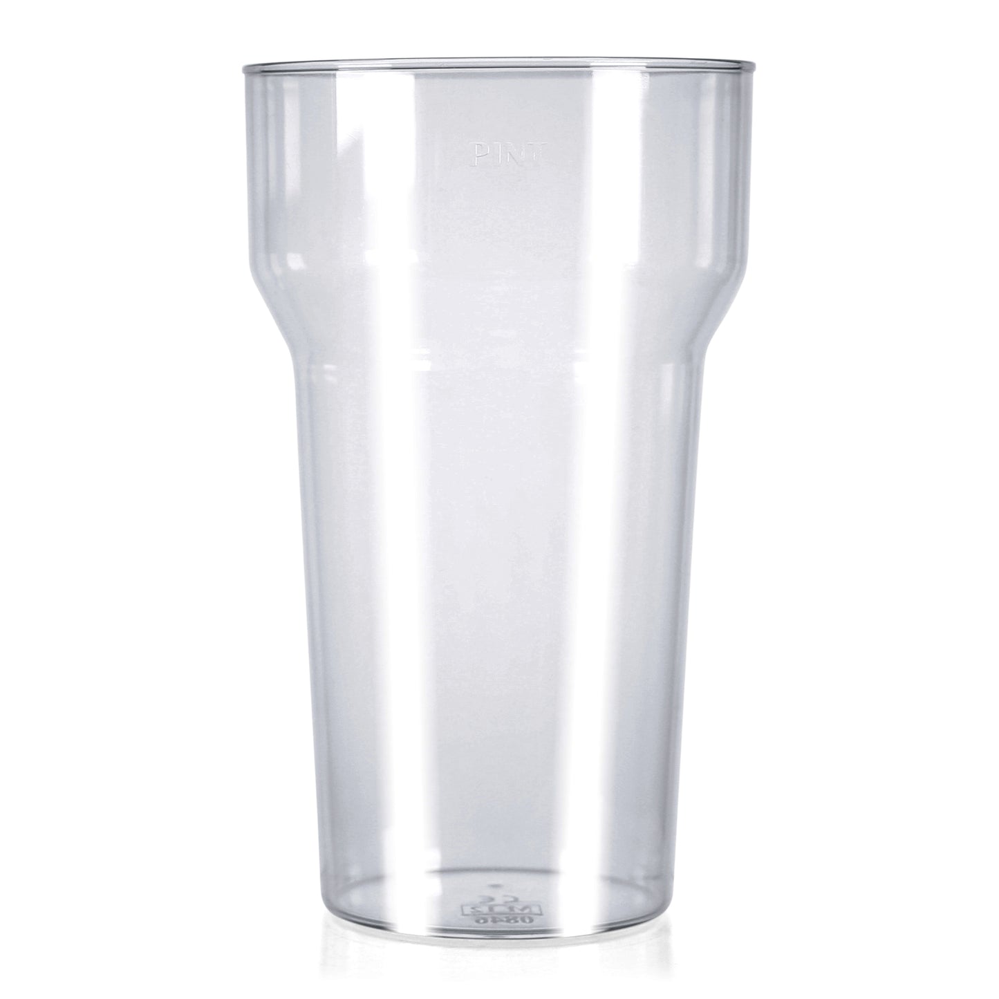 10 x Pint Glasses 568ml Transparent Clear Strong Reusable Plastic CE Marked Beer Cider Lager Drinks Stackable Dishwasher-5056020108504-PCUP-PINTx10-Product Pro-Clear, Pint, Pint Glasses, Plastic Pint Glasses