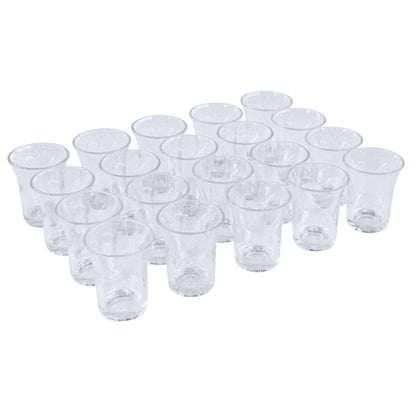20 x Silver Glitter Shot Glasses - Heavy Duty Strong Reusable Plastic 25ml 30ml Stackable. Dishwasher Safe Christmas, Anniversaries, Sparkly-5056020182894-PCUP-SHOT-SG-20-Product Pro-Anniversary, Christmas, Glitter Shot Glasses, Gold, Shot Glasses, Shots, Silver Glitter